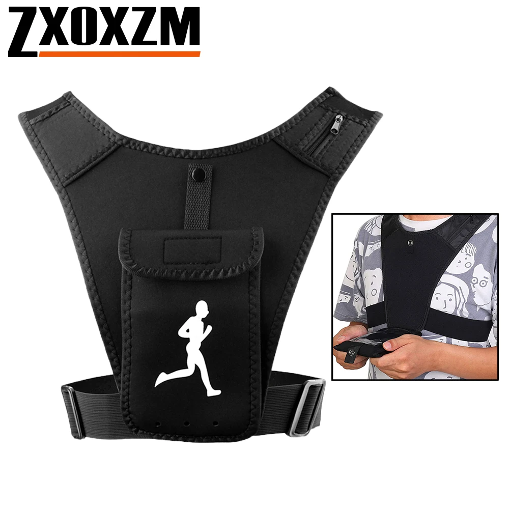 Running Gear Marathon - Suporte de telefone ajustável para colete