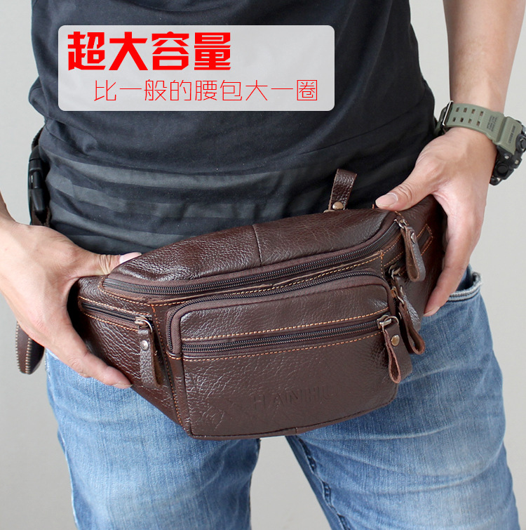 Running Gear Phone - Bolsa de cintura de couro genuíno