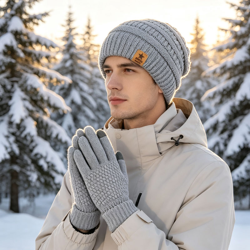 Conjunto de luvas e chapéu de  - Running Gear In Winter avaliação e preço