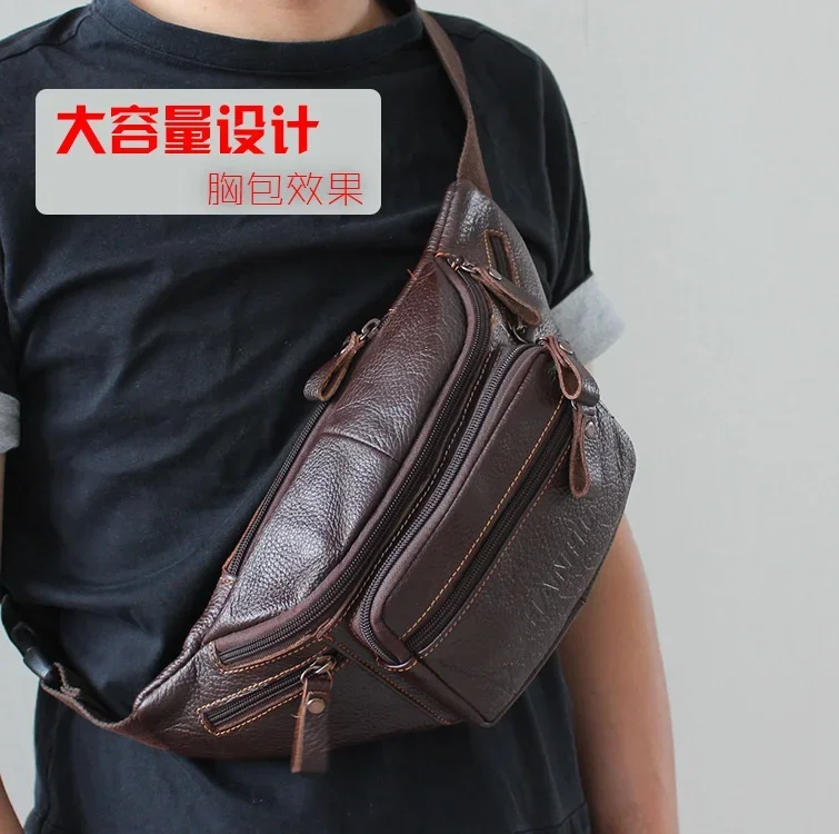 Bolsa de cintura de couro genu - Running Gear Phone avaliação e preço